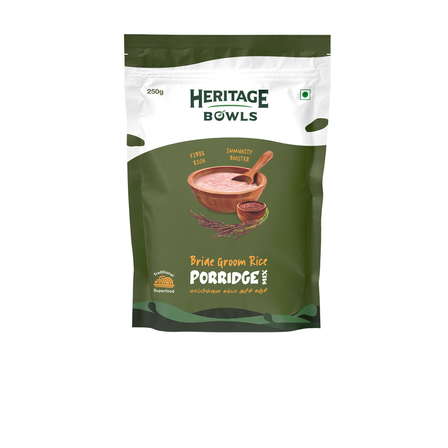 Bridegroom Rice Porridge Mix (மாப்பிள்ளை சம்பா கஞ்சி) (250 grams per pack)